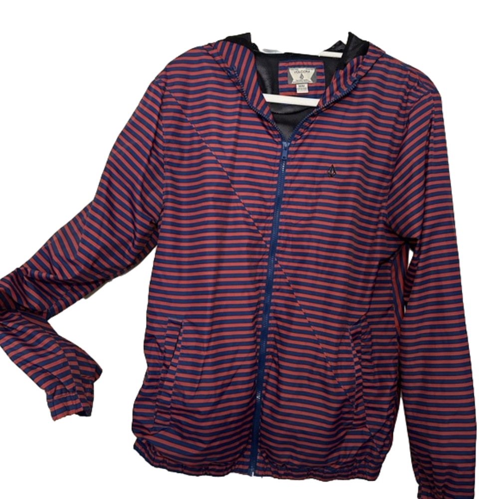 Volcom Lightweight Hooded Windbreaker with Pockets